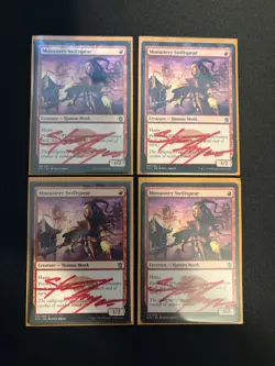 Signed Monastery Swiftspear x4 - Khans of Tarkir (KTK) - MTG - Image 1