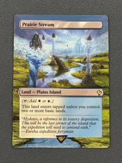 Prairie Stream MTG Final Fantasy Commander Hand Painted Full Altered Art Tentz - Image 1