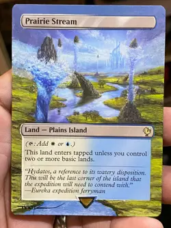 Prairie Stream MTG Final Fantasy Commander Hand Painted Full Altered Art Tentz - Image 2