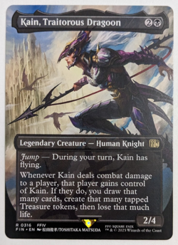 Kain, Traitorous Dragoon (316) Borderless, Final Fantasy, Magic MtG, Regular NM! - Image 1