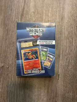 Pokemon TCG Mystery Gems CGC Graded Slab Factory Sealed New Card Box - Image 1