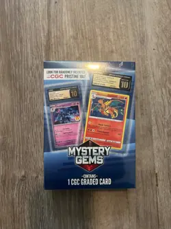 Pokemon TCG Mystery Gems CGC Graded Slab Factory Sealed New Card Box - Image 2