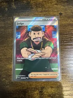 Judge Ultra Rare Holo Full Art #228/091 Pokemon TCG Paldean Fates Near Mint - Image 1