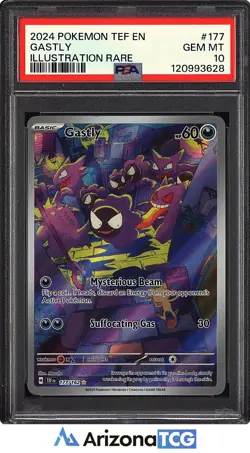 Pokemon 2024 Gastly 177/162 Illustration Rare Temporal Forces GEM MINT PSA 10 - Image 1