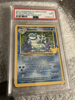 2021 POKEMON CELEBRATIONS CLASSIC COLLECTION #2 BLASTOISE-HOLO PSA 9 - Image 1