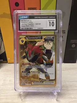 CGC 10 N's Zoroark ex Sv09: Journey Together 189/159 Hyper Rare Holo EX Pokemon - Image 1