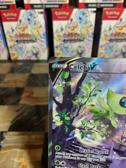 Pokemon TCG Celebi v 245/264 Fusion Strike Alternate Art Rare Holo Card - Image 2
