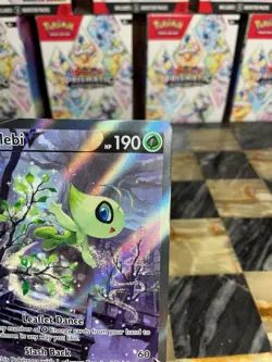 Pokemon TCG Celebi v 245/264 Fusion Strike Alternate Art Rare Holo Card - Image 3