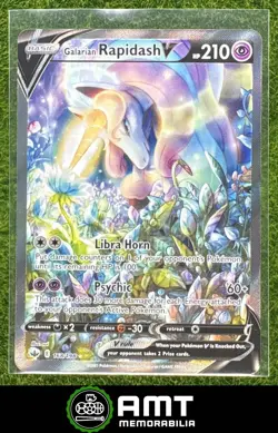 Galarian Rapidash V 2021 Pokemon Sword & Shield Chilling Reign #168/198 - Image 1