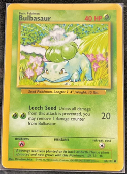 Bulbasaur #44 Pokemon Base Set - Image 1