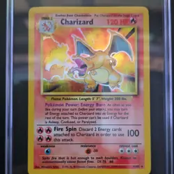 Pokemon Charizard Base Set Holo Rare SGC 6 004/102 - Image 4