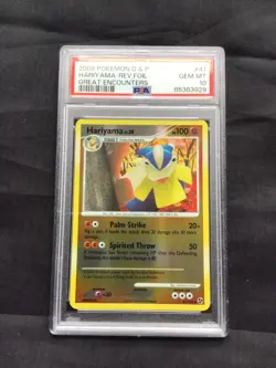 Pokemon Cards: Great Encounters Reverse Holo: Hariyama 41/106 PSA 10 - Image 1