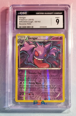 2015 POKEMON XY BREAKTHROUGH #60 GENGAR-REVERSE FOIL CGC 9 - Image 1