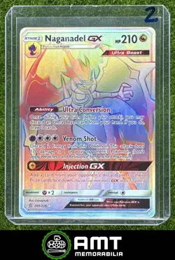 Naganadel GX 2019 Pokemon Sun & Moon Unified Minds #249/236 Rare Secret #2 - Image 1