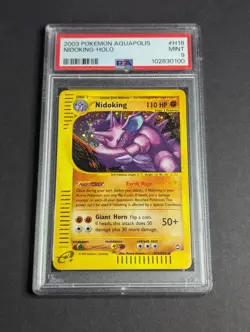 Nidoking H18/H32 - Aquapolis Holo Rare (PSA 9) - Pokemon TCG - Image 1
