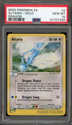 Pokemon Altaria EX Dragon Holo Rare #2 PSA 10 Gem Mint - Image 1