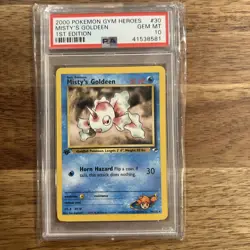 Pokemon Misty's Goldeen Gym Heroes 85/132 1st Edition PSA 10 - Image 1