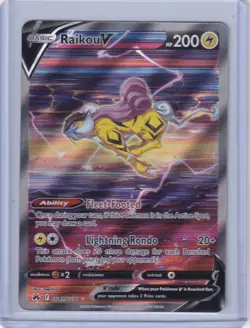 Pokemon TCG Raikou V GG41/GG70 Crown Zenith: Galarian Gallery Near Mint - Image 1