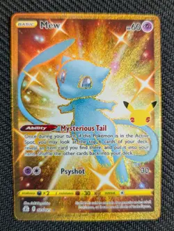 2021 Pokemon Celebrations Mew #025 Secret Rare Full Art - Image 1