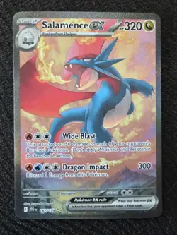 Pokemon Salamence ex 187/159 SV09 Journey Together Holo EX Special Illustration… - Image 1