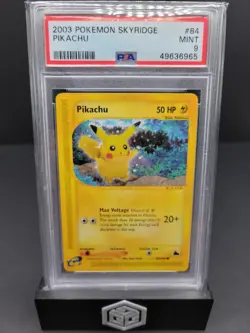 2003 Pokemon Skyridge Pikachu #84/144 Non Holo PSA 9 - Image 1