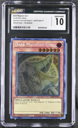 Yugioh CGC 10 Dark Magician Girl GFP2-EN177 Ghost Rare 1st Edition *0022 - Image 1