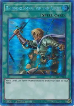 Yugioh! LP Reinforcement of the Army - KICO-EN051 - Collector's Rare - 1st Editi - Image 1