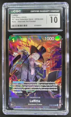 2025 ONE PIECE CCG LAFFITTE ALT ART OP09-085 RARE CGC 10 B PT - Image 1
