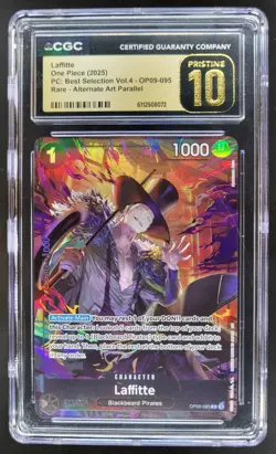 2025 ONE PIECE CCG LAFFITTE ALT ART OP09-085 RARE CGC 10 PRISTINE B PT - Image 1