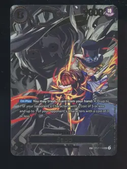 One Piece English OP07-118 Sabo Special Alternate Art Secret Rare - Image 1