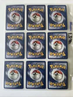 Pokemon Cards Lot 9 Non-holo Base Set 2 Common NM 1999 Vintage WOTC - Image 2