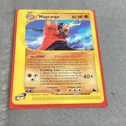 Pokemon Skyridge Magcargo 18/144 Trading Card In Protective Holder - Image 2