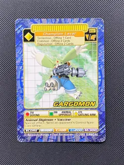 BO-167 Gargomon Digimon Card Digi-Battle Series 4 2001 Bandai - Image 1