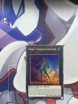 Yu-Gi-Oh Card - TOCH-EN052 - NUMBER 75: BAMBOOZLING GOSSIP SHADOW (super rare) - Image 1