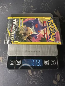 Rare Pokemon Team Up 3 Card Factory Sealed Booster Pack HEAVY 7.73g - Image 1