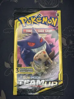 Rare Pokemon Team Up 3 Card Factory Sealed Booster Pack HEAVY 7.73g - Image 2