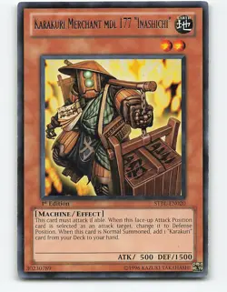 Karakuri Merchant mdl 177 "Inashichi" #STBL-EN020 Rare 1st Edition Yugioh Card - Image 1