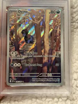 Pokemon Deino White Flare Illustration Rare Card 146/086 TCG PSA 8 - Image 4