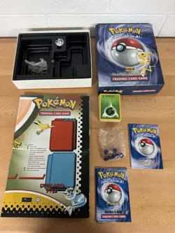 pokemon starter gift box 1999 Set Complete W/ Some CARDS , Coin More RARE - Image 1