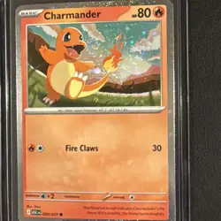 Charmander 020/217 Cosmos Holo Pokemon Card w/ DOUBLE SWIRL 🌀 - Image 1