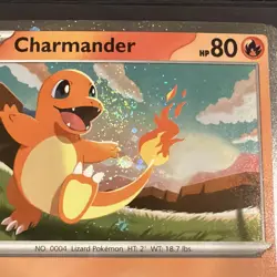 Charmander 020/217 Cosmos Holo Pokemon Card w/ DOUBLE SWIRL 🌀 - Image 2