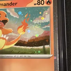 Charmander 020/217 Cosmos Holo Pokemon Card w/ DOUBLE SWIRL 🌀 - Image 3