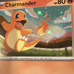 Charmander 020/217 Cosmos Holo Pokemon Card w/ DOUBLE SWIRL 🌀 - Image 4