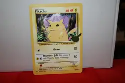 ( RARE )1995 #58/102 Giant Pikachu Pokemon card Yellow cheeks - Image 2