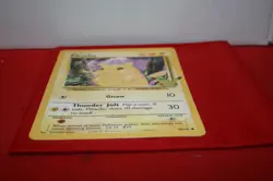 ( RARE )1995 #58/102 Giant Pikachu Pokemon card Yellow cheeks - Image 5