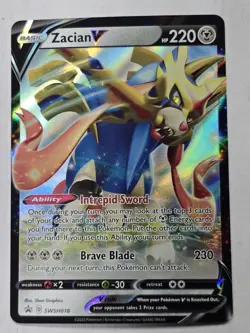 Pokemon TCG Zacian V SWSH018 SWSH: Sword & Shield Promo Cards Holo - Image 1