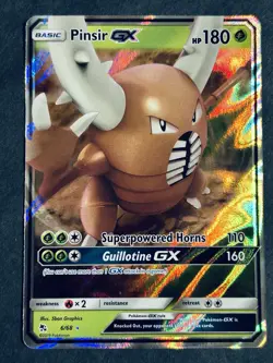 Pinsir GX 6/68 Hidden Fates Ultra Rare Pokemon Card NM - Image 2