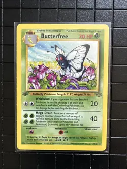 Pokemon Cards: Jungle 1st Edition Uncommon: Butterfree 33/64 - Image 1