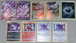 Pokemon Crown Zenith Lot Vmax Galarian Gallery 9 Cards Paras Poochyena Hatterene - Image 2
