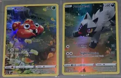 Pokemon Crown Zenith Lot Vmax Galarian Gallery 9 Cards Paras Poochyena Hatterene - Image 4